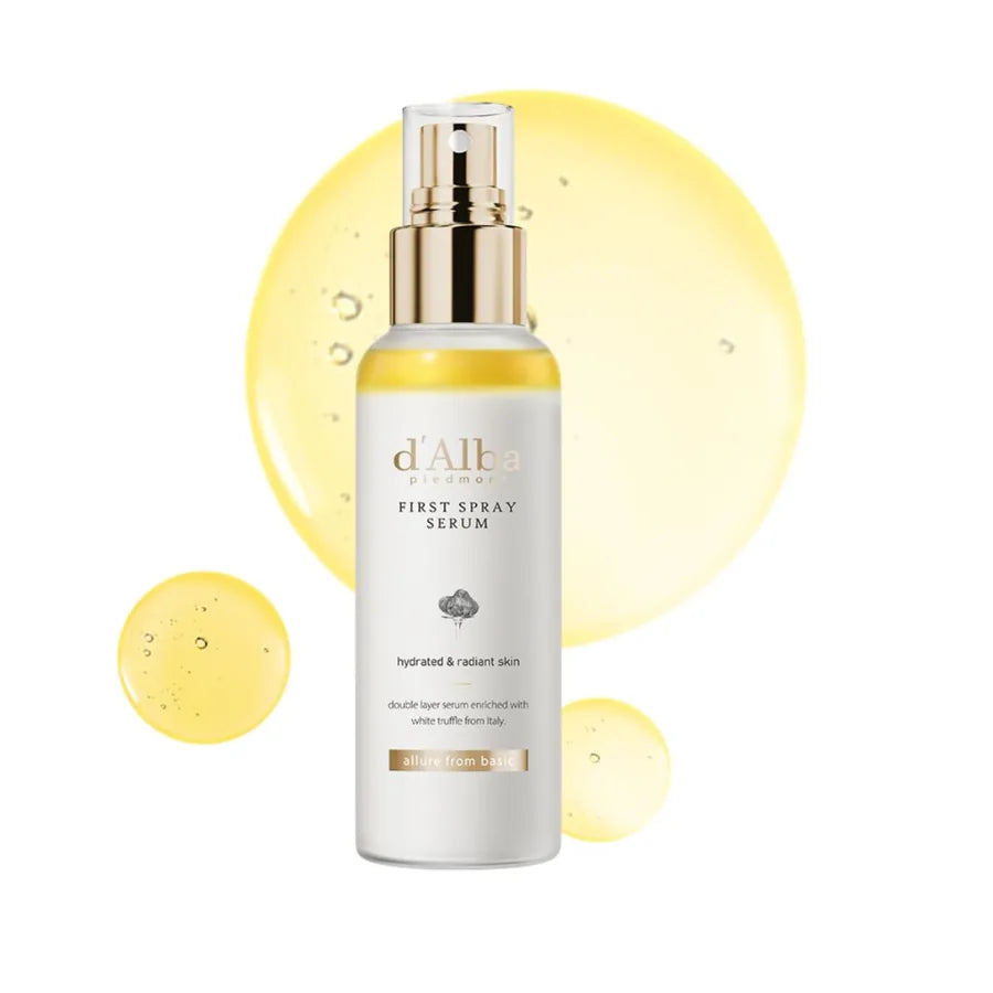 d’Alba White Truffle First Spray Serum - Sérum Facial Bifásico com Trufa Branca para Hidratação e Luminosidade