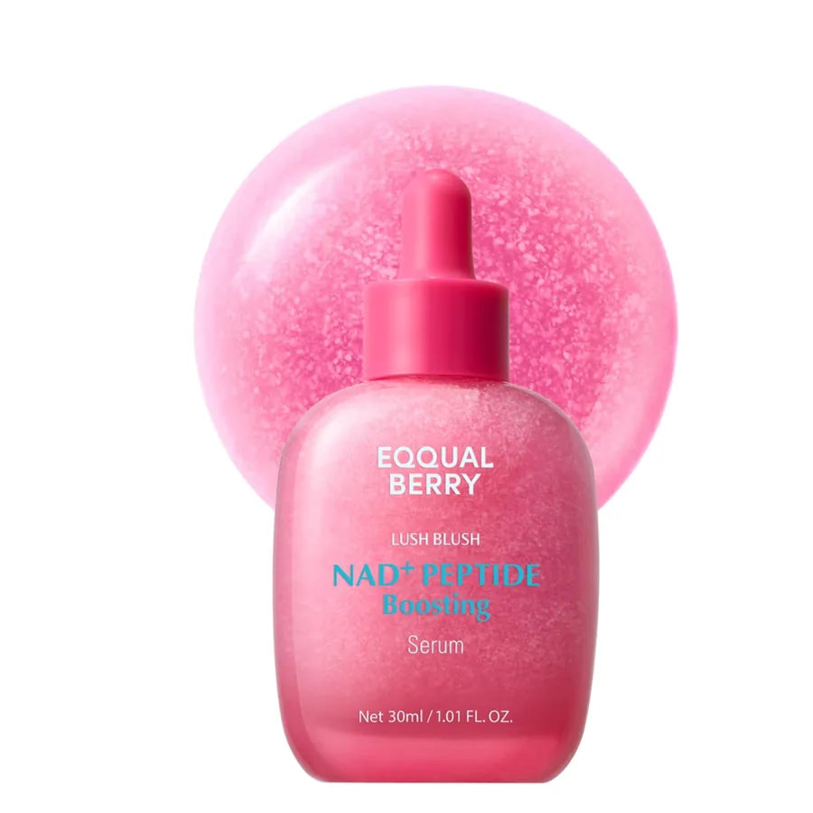 EQQUALBERRY NAD+ Peptide Boosting Serum com 14 Peptídeos e Ceramidas para Firmeza, Hidratação e Luminosidade - 30 ml