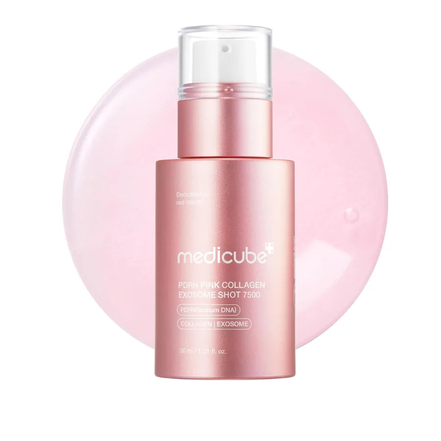 Medicube PDRN Pink Collagen Exosome 7500 PPM | Sérum Coreano para Pele de Vidro, Renovação, Elasticidade e Brilho…