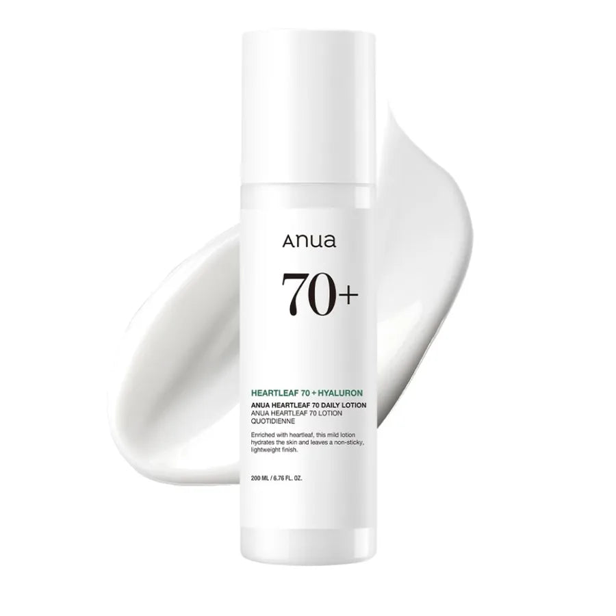 Loção Facial ANUA Heartleaf 70% - Calmante, Hidratante e Leve para Pele Sensível e Oleosa