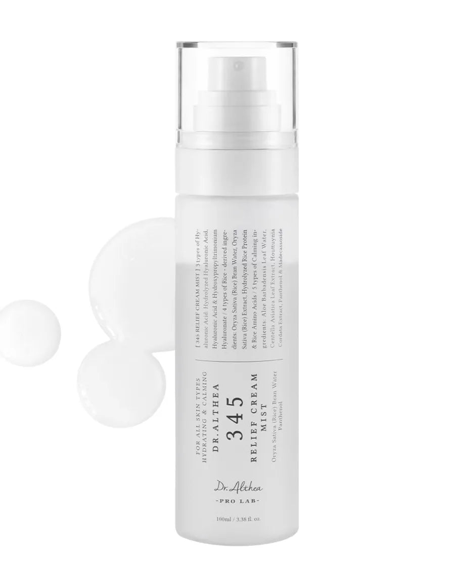Dr.Althea 345 Relief Cream Mist | Bruma Facial Hidratante com Extrato de Arroz | Cuidado Suavizante para Pele Sensível…