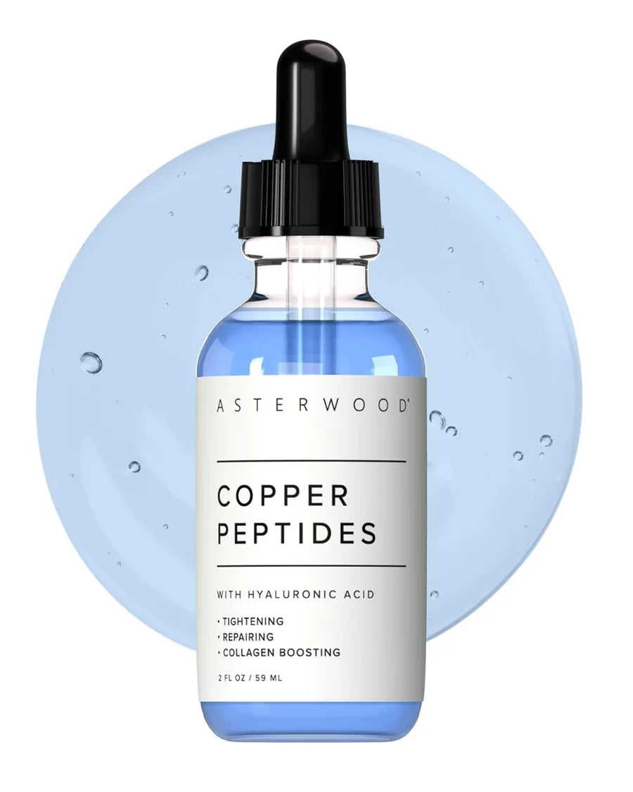 GHK-Cu Asterwood Copper Peptideo de Cobre - Serum para Firmeza, Reparação e Estímulo de Colágeno