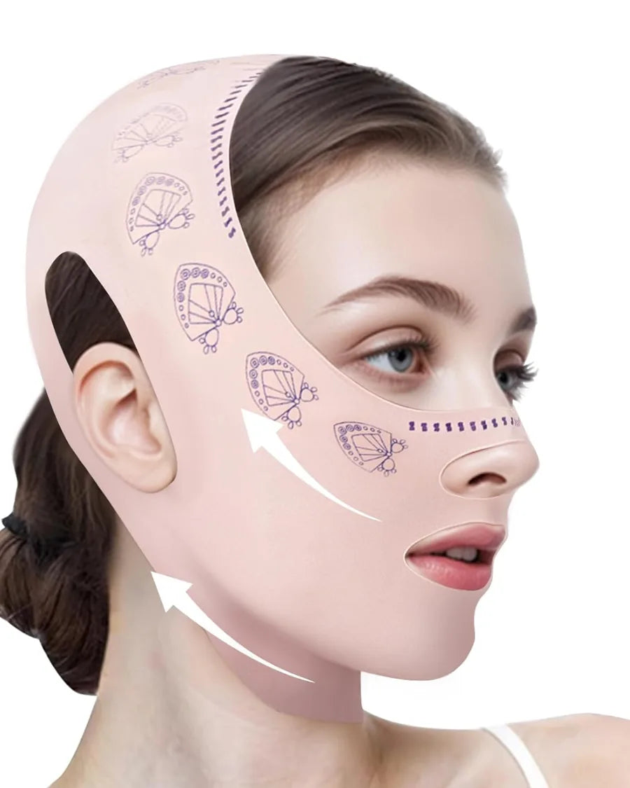 Máscara Facial Elástica V-Line Lifting e Contorno Face