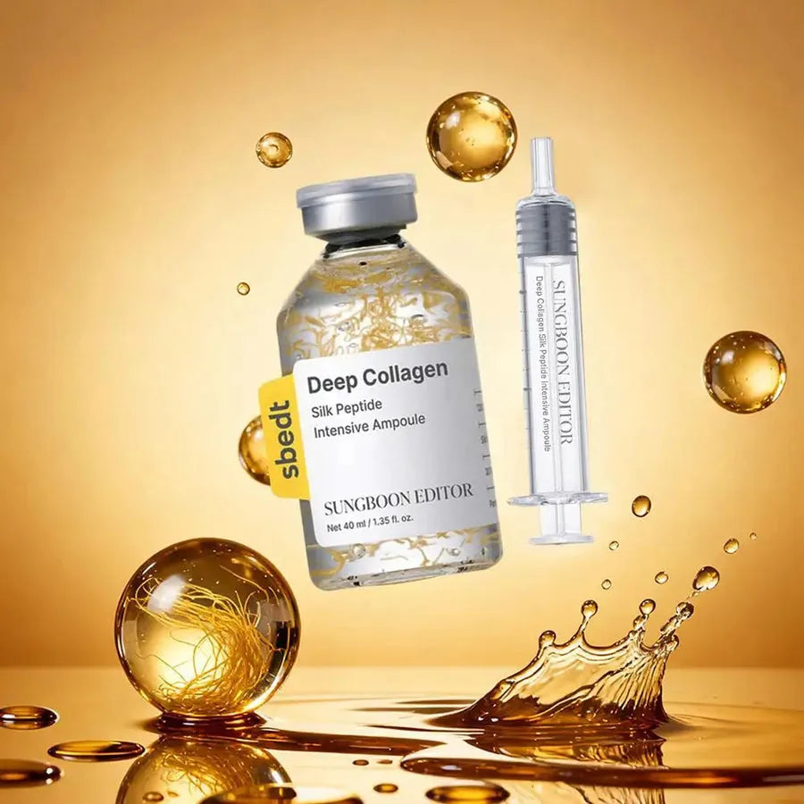 SUNGBOON EDITOR Glow Intensive Silk Peptide Ampoule - Sérum Facial com Peptídeos, Colágeno e Glow Radiante