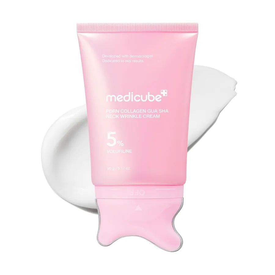 Medicube PDRN Collagen Gua Sha - Creme para Pescoço, Colo e Contorno Facial com Volufiline 5%