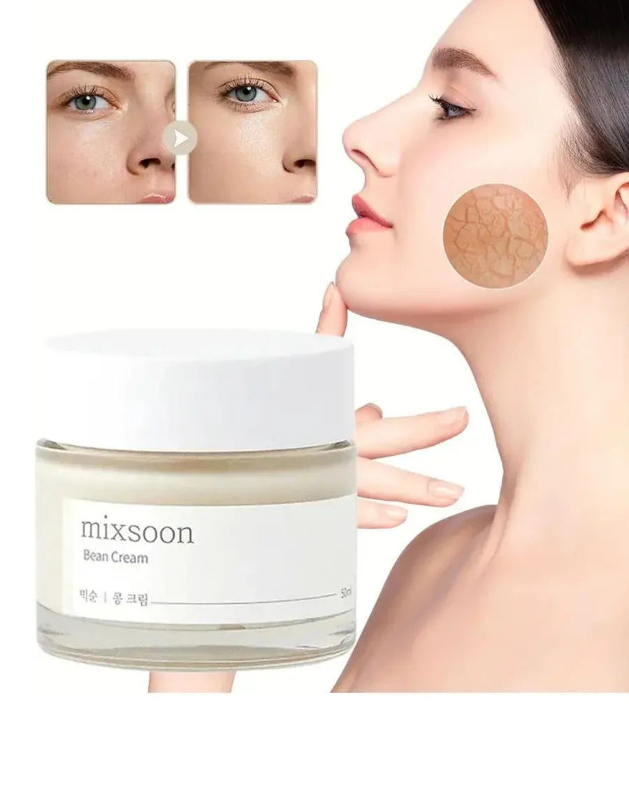 Mixsoon Creme de Feijão (Bean Cream) - Creme Hidratante Intenso para Pele Suave, Macia e com Glow