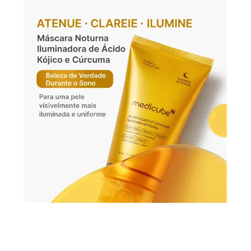 Medicube Máscara Facial Noturna Peel Off com Ácido Kójico e Cúrcuma - Clareadora, Iluminadora e Uniformizadora - foto 2
