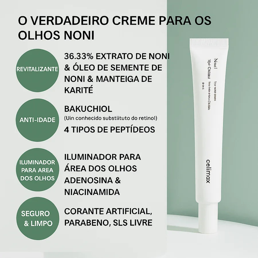 Celimax retinol eye cream, semi-green essence, Balcuchiol, extrato de noni, retinol - foto 2