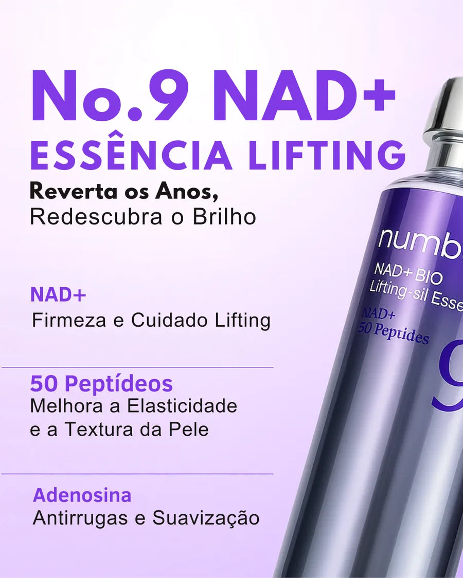 Numbuzin No.9 NAD+ BIO Lifting-sil Essence com 50 Peptídeos para Firmeza, Luminosidade e Linhas Finas - 50 ml - foto 2