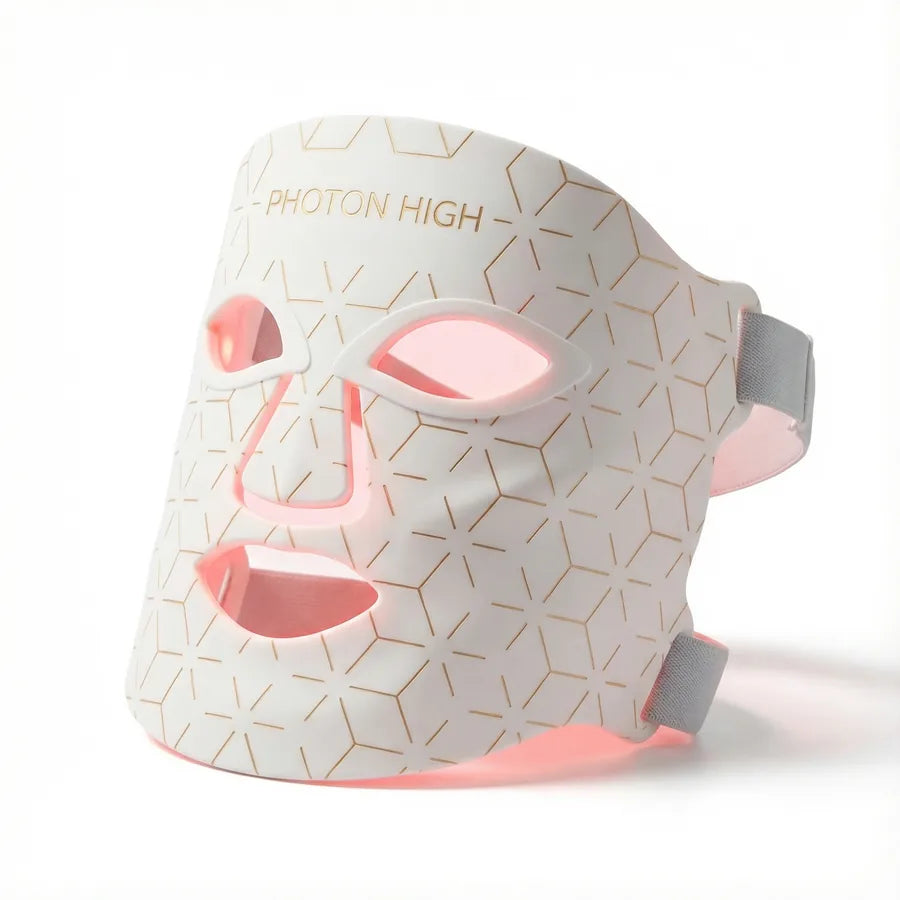 Máscara Facial LED Terapia Photon High 7 Cores em Silicone com 110 Leds - Anti Sinais - foto 2