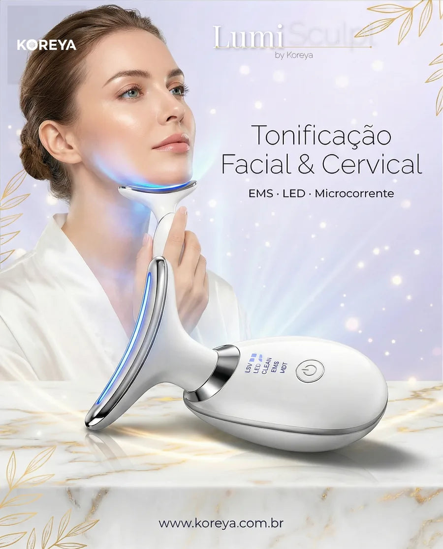 REVELL Aparelho para Pescoço e Rosto com EMS, LED de 7 Cores, Vibração e Aquecimento para Firmeza e Luminosidade - foto 2