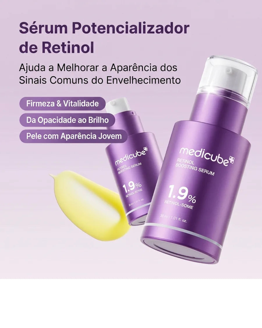 Medicube Retinol NMN Boosting Serum 30ml Sérum Facial Anti-idade Firmador - foto 2