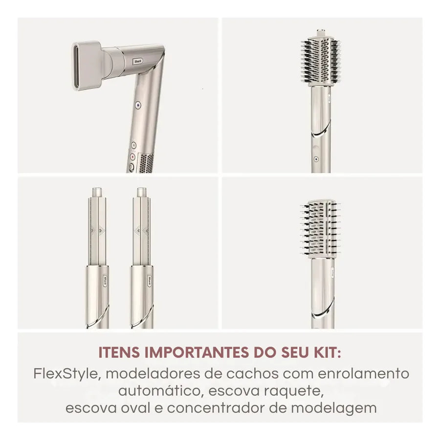 Secador e Modelador de Cabelo 5 em 1 Shark FlexStyle HD430 -  Alta Velocidade e Ion Negativo - foto 2