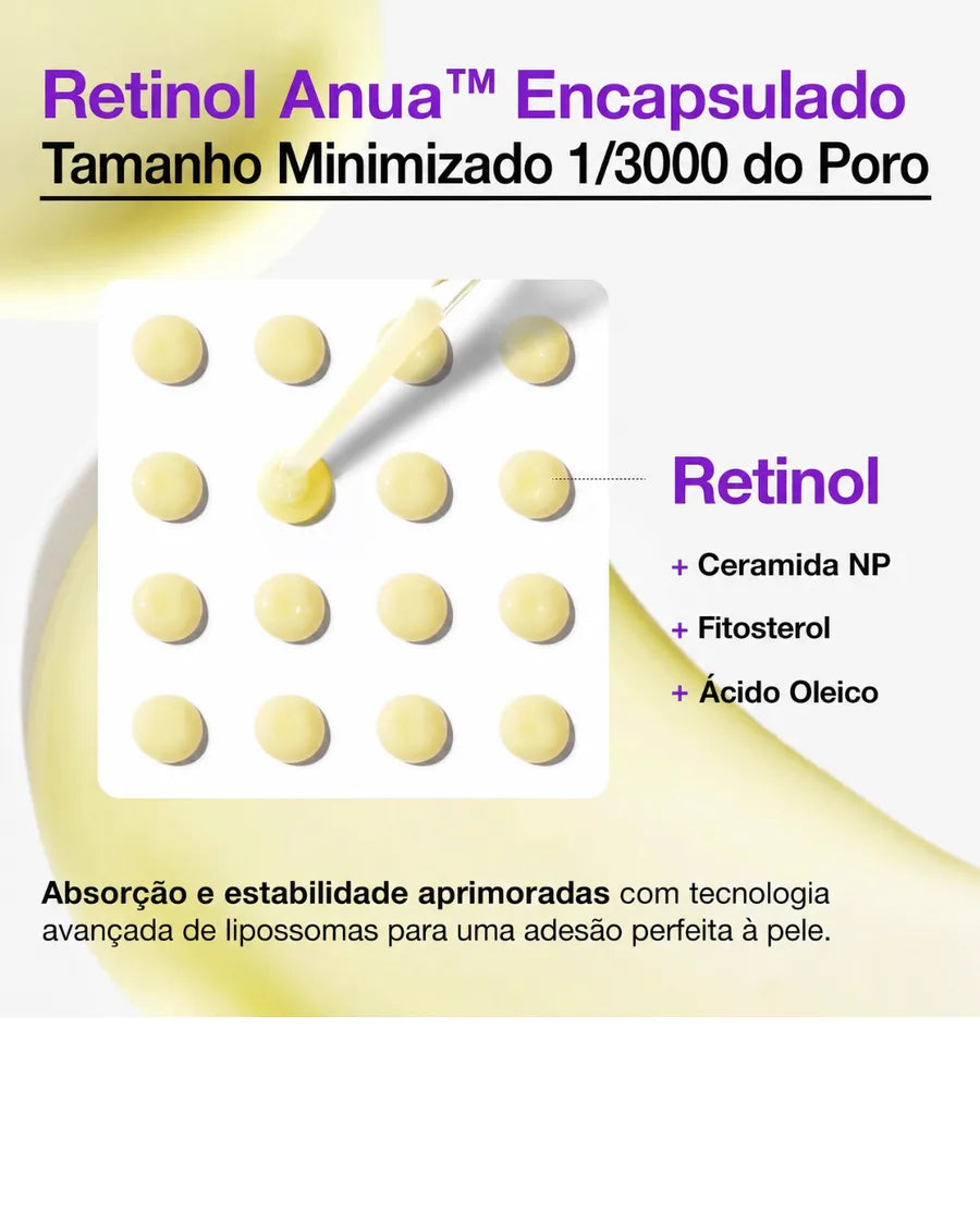 Anua Sérum Facial com Retinol 0,3% e Niacinamida 5% para Linhas Finas, Textura e Luminosidade - foto 2