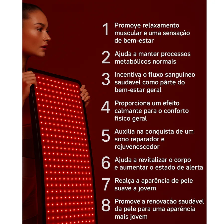 Tapete Astarexin com Luz Vermelha 660 nm e Infravermelha 850 nm - 360 LEDs - foto 2
