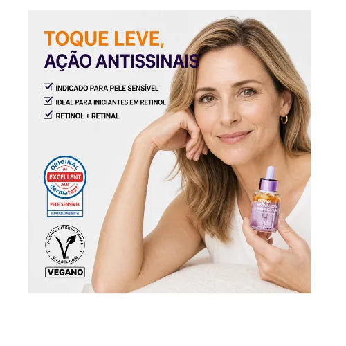 PURITO Retinol + Retinal com NAD+ 30ml - Sérum Antienvelhecimento para Rugas, Linhas Finas, Firmeza e Elasticidade - foto 2
