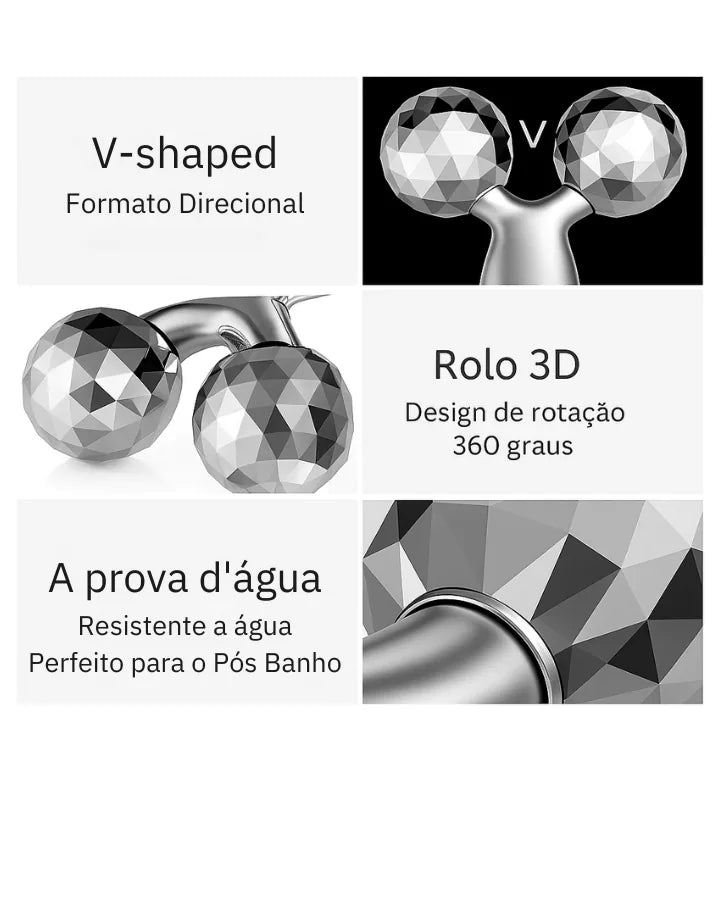 Rolo Massageador 3D - Drenagem para Lifting Facial - foto 2