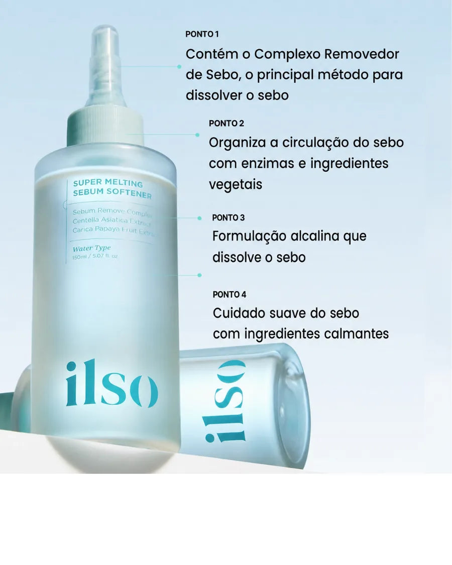 ILSO Melting Sebum Softener 5.29 fl oz - Amolecedor de Sebo para Limpeza de Poros e Filamentos Sebáceos - foto 2