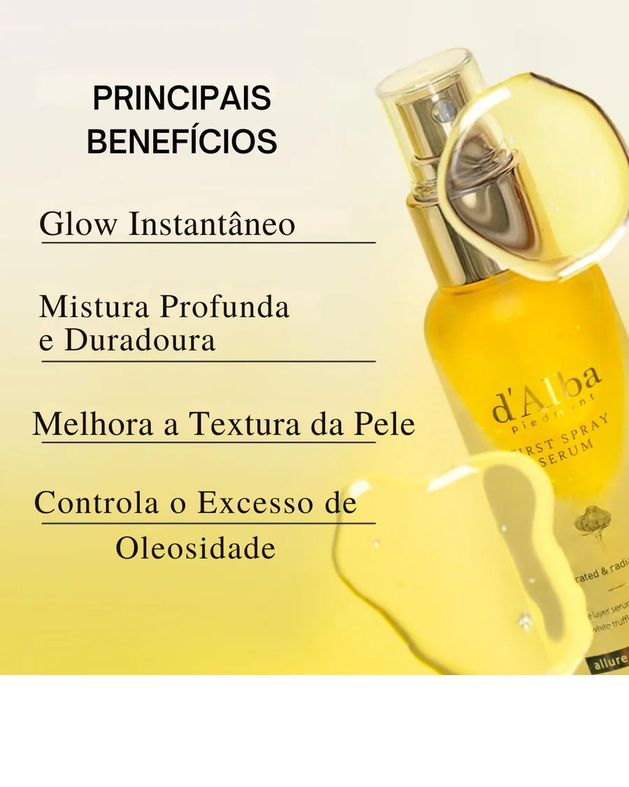 d’Alba White Truffle First Spray Serum - Sérum Facial Bifásico com Trufa Branca para Hidratação e Luminosidade - foto 2
