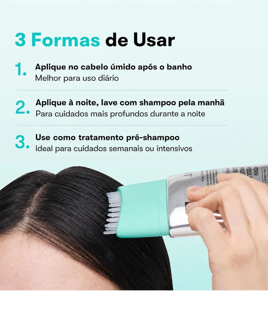 VT COSMETICS PDRN Reedle Shot Brush Hair Serum - Revitalizante para Couro Cabeludo Nutre e Fortalece Cabelos Danificados - foto 2