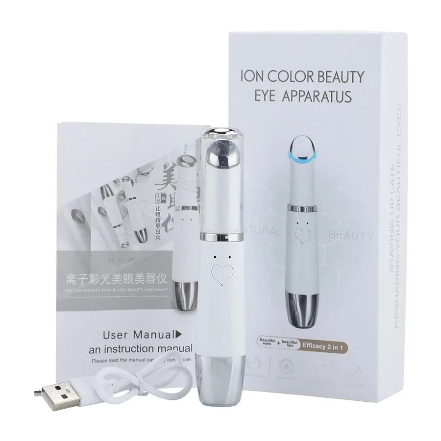 Hailicare Massageador para a Região dos Olhos com Luz LED, Vibração e Aquecimento - 3 Modos - foto 2