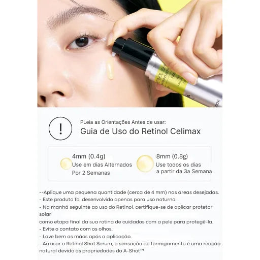 Celimax Sérum com Retinol Puro 0,1% e 9 Peptídeos para Linhas Finas, Poros Visíveis e Firmeza - 30 ml - foto 2