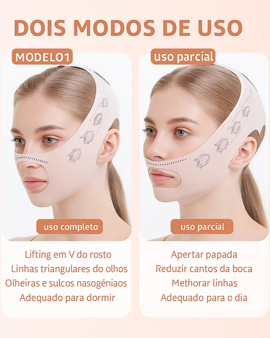 Máscara Facial Elástica V-Line Lifting e Contorno Face - foto 2