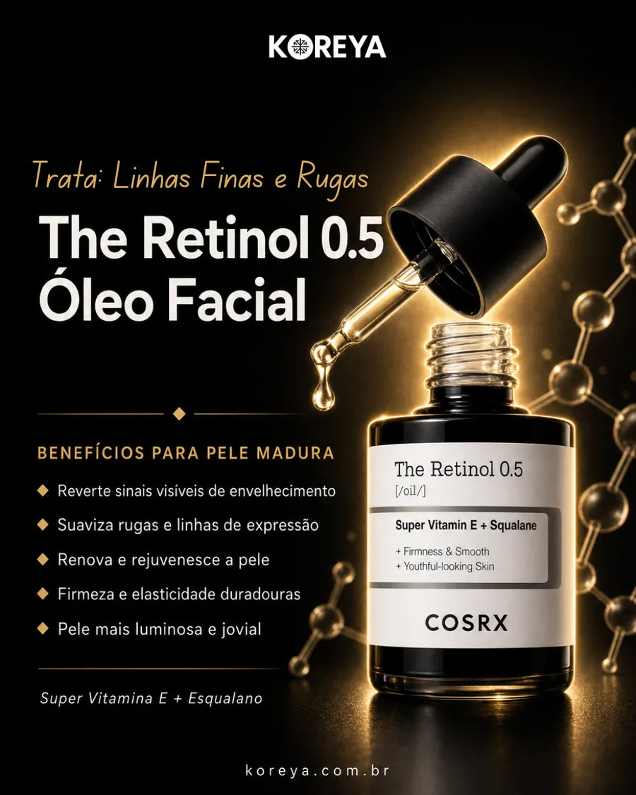 COSRX Óleo Facial com Retinol Puro 0,5% para Linhas Finas, Firmeza e Textura Irregular - 20ml - foto 2
