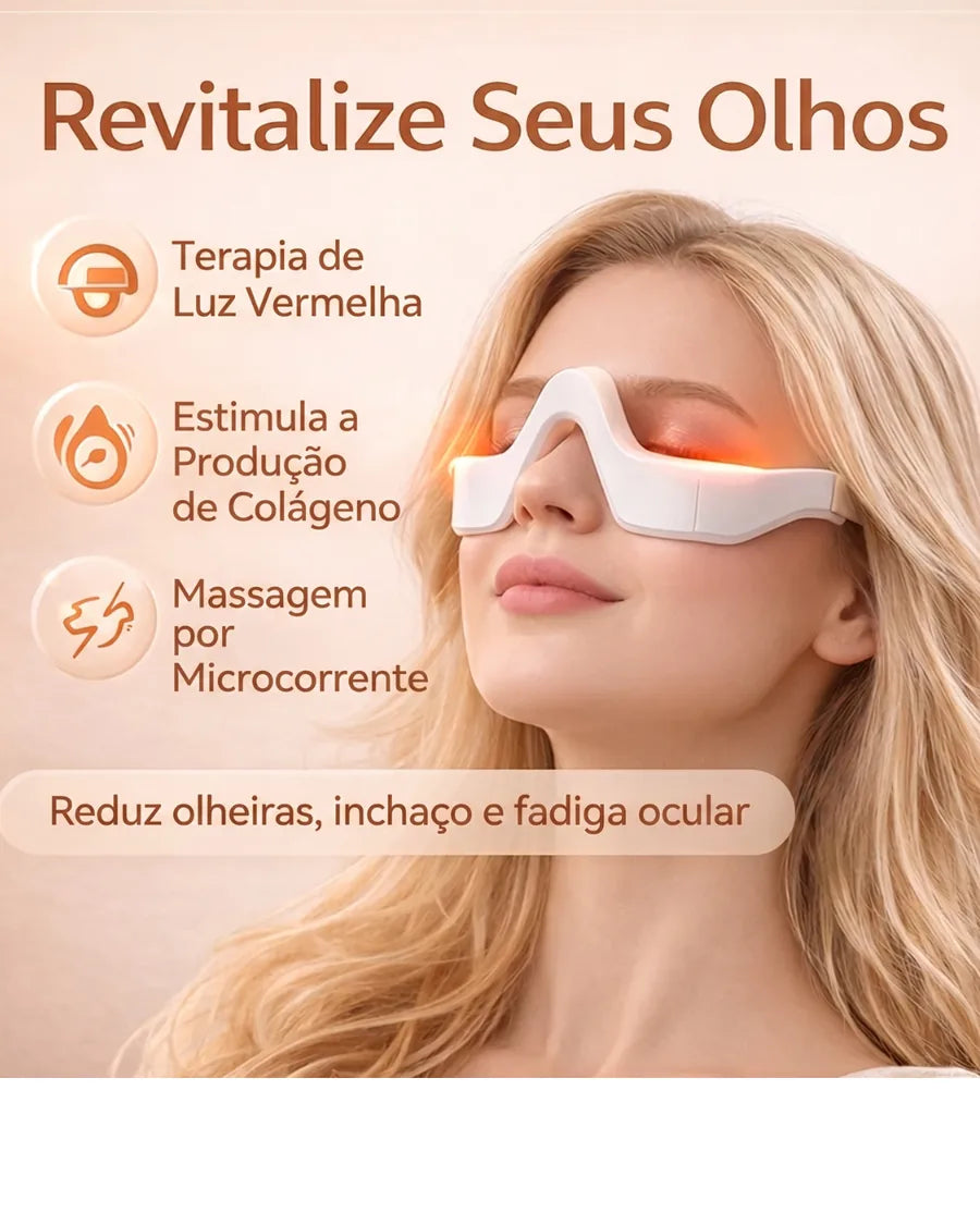 Óculos de Beleza para Olhos com Microcorrente EMS, Luz Vermelha de 650nm, Alívio da Fadiga Ocular, Remoção de Olheiras… - foto 2