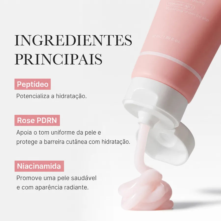 Medicube com Ácido Hialurônico Creme Hidratante Rosa PDRN | Recuperação de Imperfeições e Hidratação Profunda - foto 2