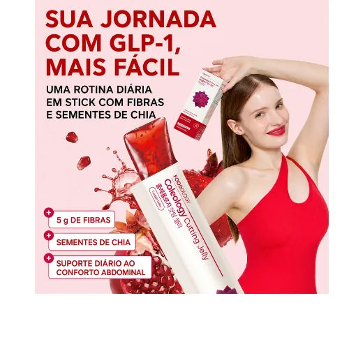 FOODOLOGY Coleology Cutting Jelly de Romã - Suplemento para Rotina de Controle Alimentar com Fibras, Chia e Garcinia… - foto 2
