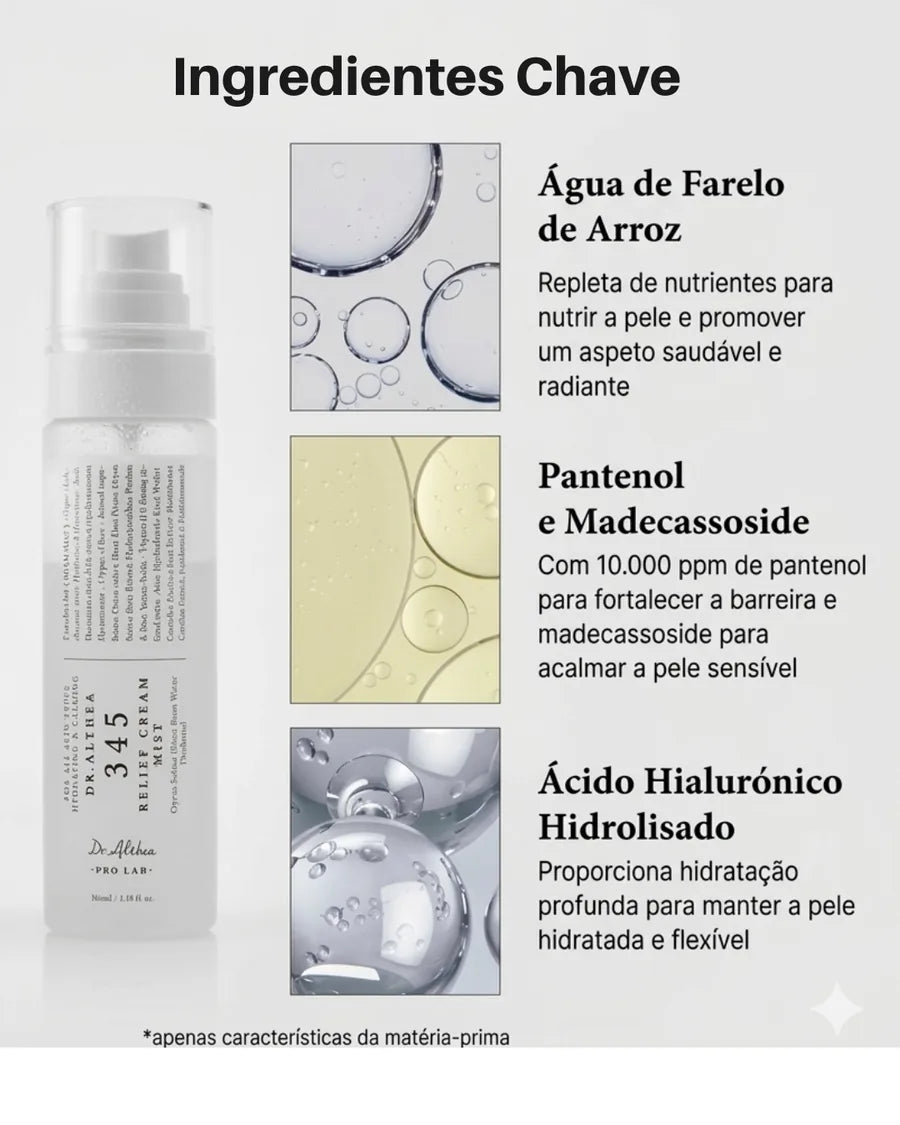 Dr.Althea 345 Relief Cream Mist | Bruma Facial Hidratante com Extrato de Arroz | Cuidado Suavizante para Pele Sensível… - foto 2