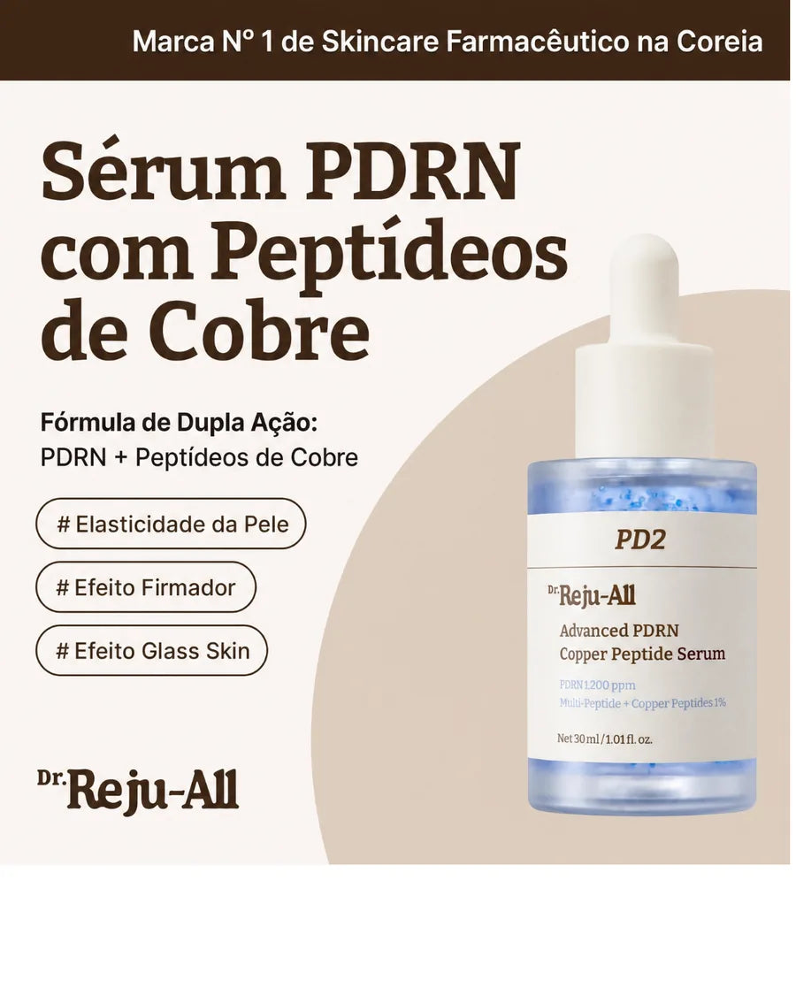 Sérum Facial Dr Reju All PD2 PDRN com Peptídeos de Cobre 30ml, Essência em Cápsulas Azuis Micro, Hidratação Profunda… - foto 2