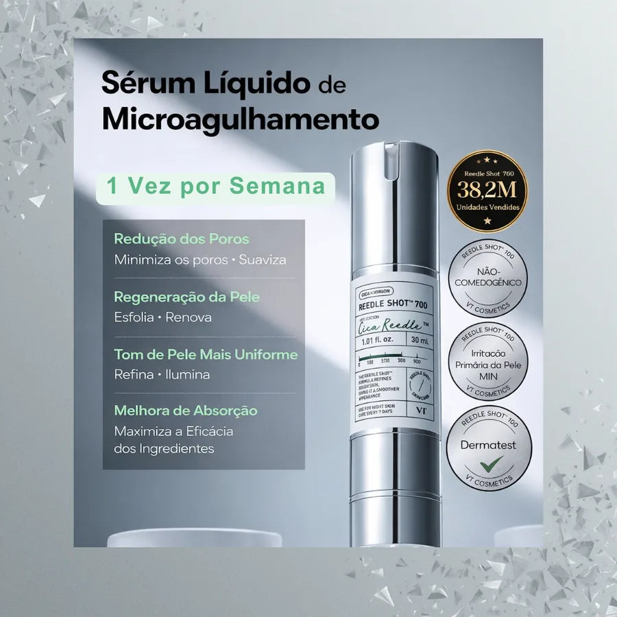 VT COSMETICS CICA Reedle Shot 700 - Sérum de Microagulhamento em Creme com Espículas e Exossomos - foto 3