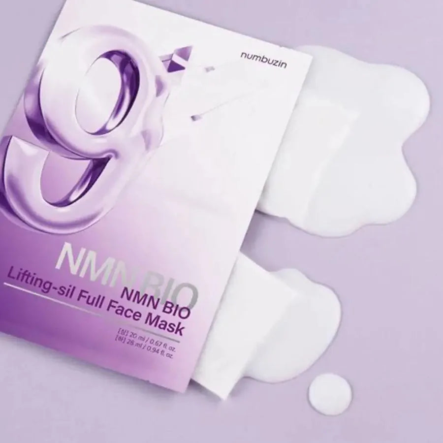 Numbuzin NO.9 NAD + BIO Máscara de Lifting Reparação Profunda Revitalizante Iluminador - foto 3
