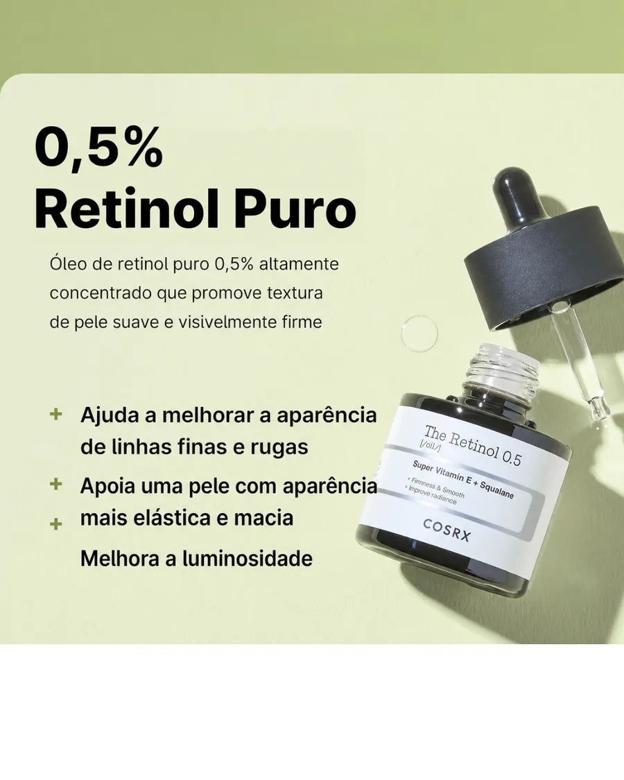 COSRX Óleo Facial com Retinol Puro 0,5% para Linhas Finas, Firmeza e Textura Irregular - 20ml - foto 3