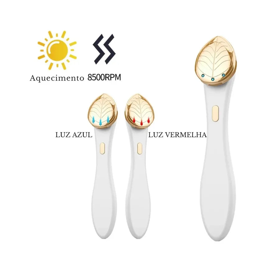 Aparelho Facial KEMOKO com EMS, Luz LED, Vibração e Aquecimento para Firmeza, Luminosidade e Contorno Facial - foto 3