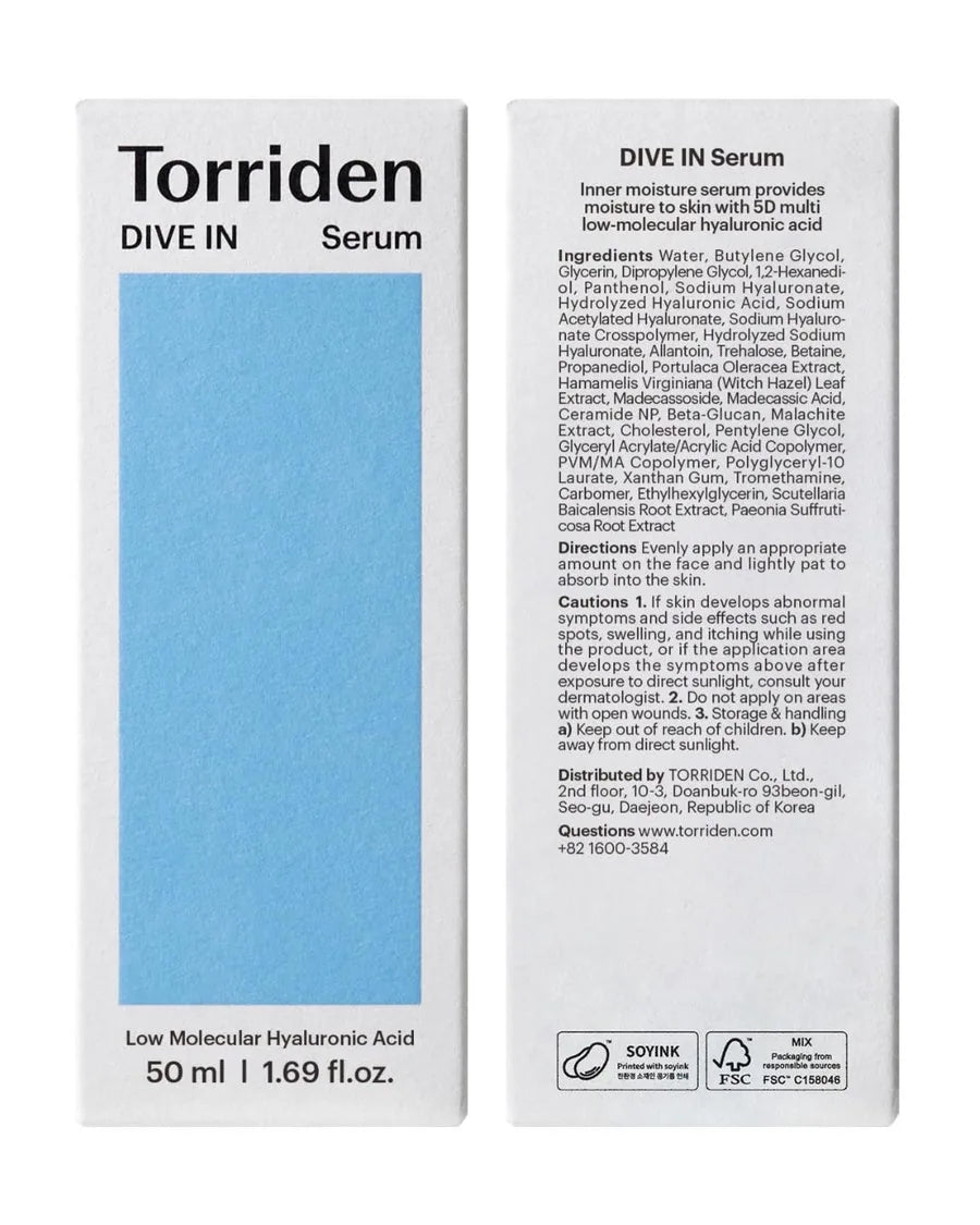 Torriden DIVE-IN Sérum com Complexo 5D de Ácido Hialurônico para Hidratação, Maciez e Luminosidade - foto 3