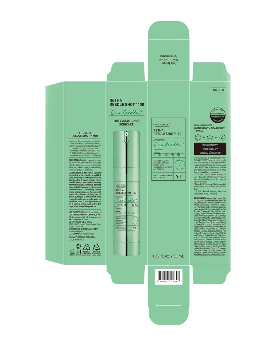 VT COSMETICS Reti-A Reedle Shot 300 com Retinol, HPR e Bakuchiol para Linhas Finas, Textura e Firmeza - 50 ml - foto 3