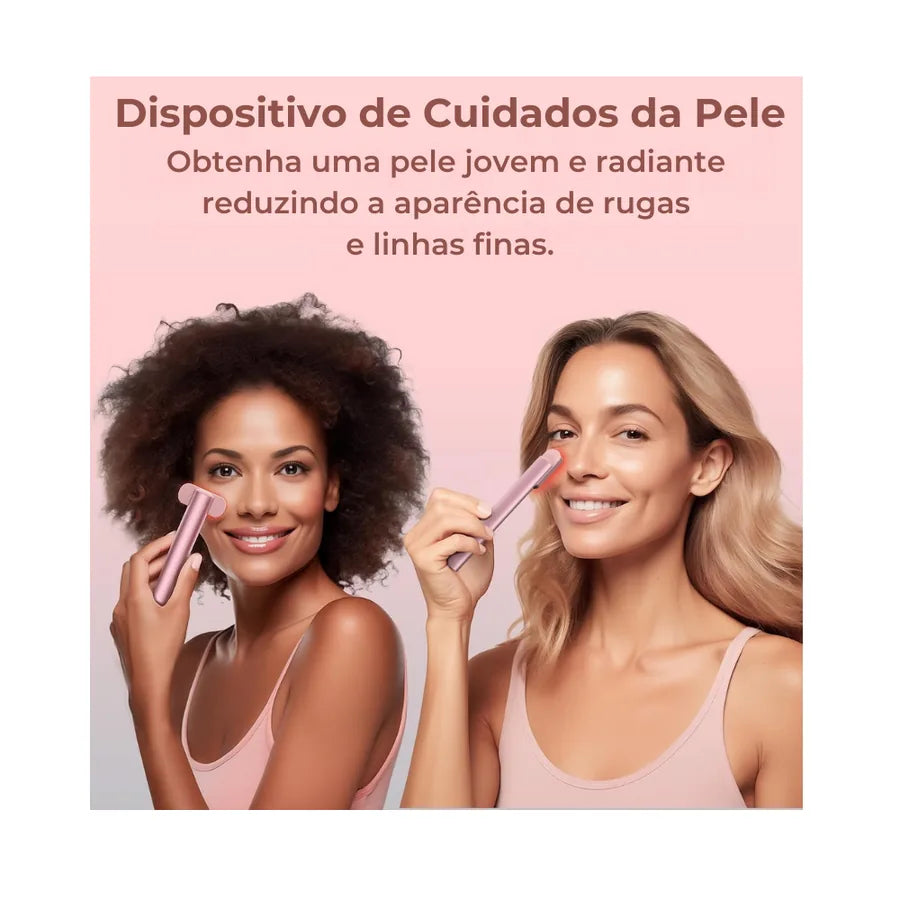 SOLAVY Aparelho Facial com LED de 7 Cores, Vibração e Aquecimento para Rosto e Pescoço - foto 3