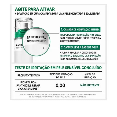 BIOHEAL BOH Panthecell Repair Cica Cream Mist 120ml - Bruma Facial Coreana Hidratante e Reparadora para Pele Sensível - foto 3
