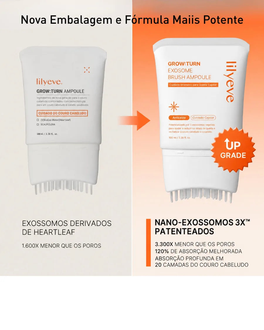 Lilyeve Hair Grow Care Serum Anti Queda de Cabelo com Exossomos Ampola 100ml Coreana - foto 3