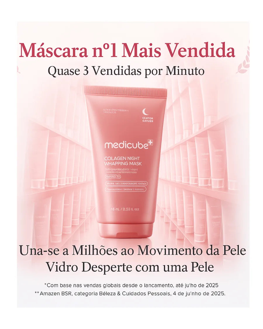 Máscara Facial Noturna Peel Off com Colágeno Medicube- Hidratação Profunda - foto 3