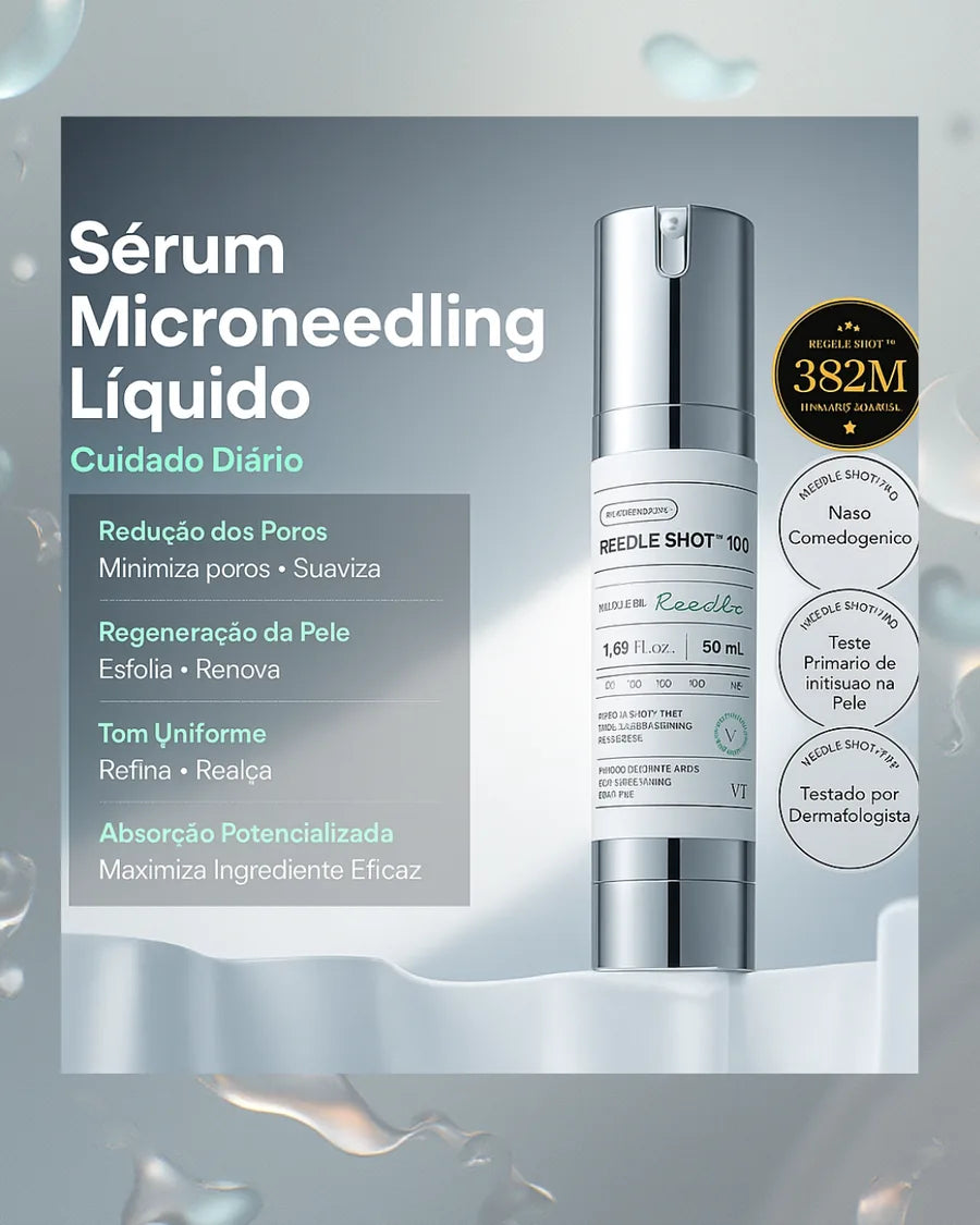 Sérum VT Cica Reedle Shot 100 Microneedling com Exossomos Pele de Vidro Coreana - foto 3