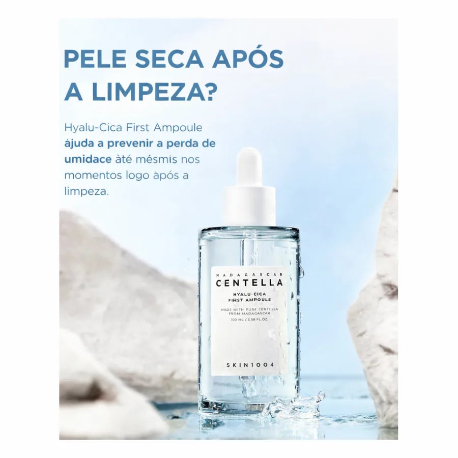 SKIN1004 Hyalu-CICA- Ampola Hidratante com Ácido Hialurônico e CICA para Pele Seca e Sensível - foto 3