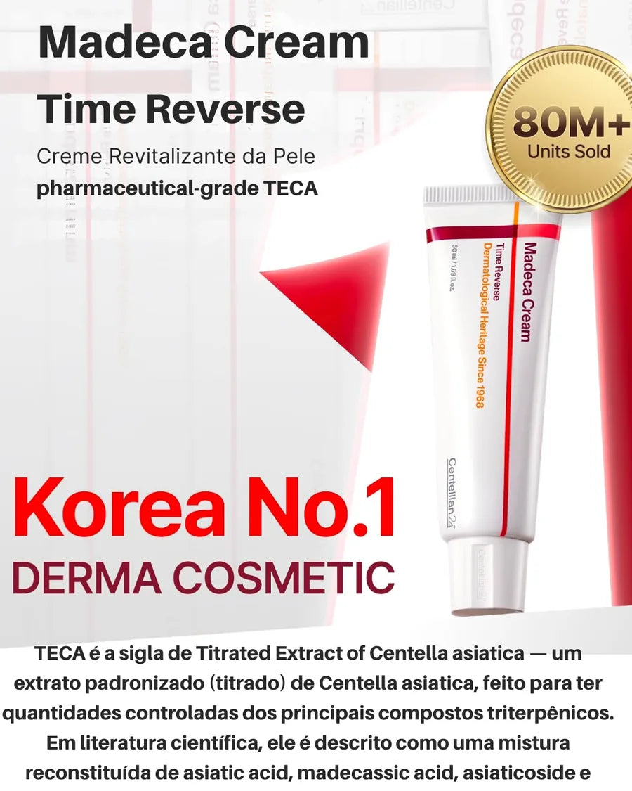 Creme Rejuvenescedor CENTELLIAN 24 Madeca Time Reverse Efeito Lifting  - Nutre, Hidrata, Firma - foto 3
