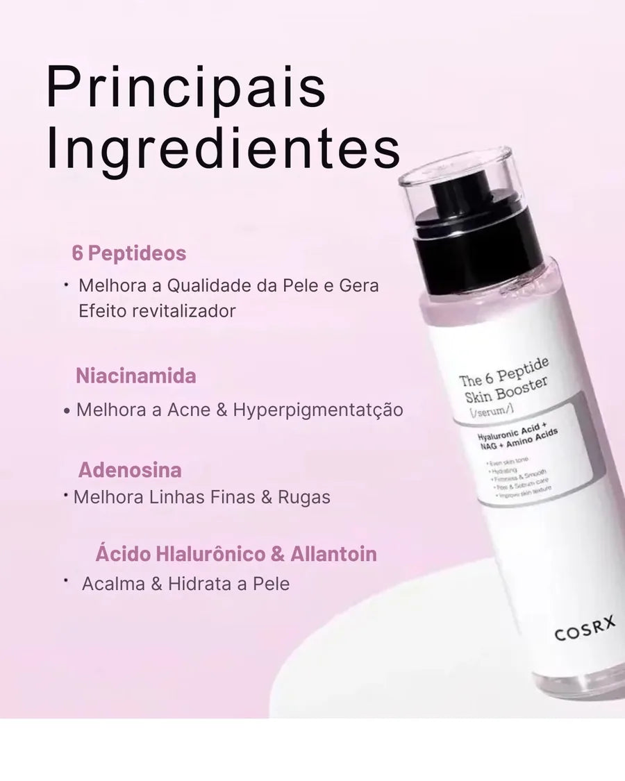 COSRX The 6 Peptide Skin Booster Serum com 6 Peptídeos, Niacinamida e Ácido Hialurônico - 150 ml - foto 3