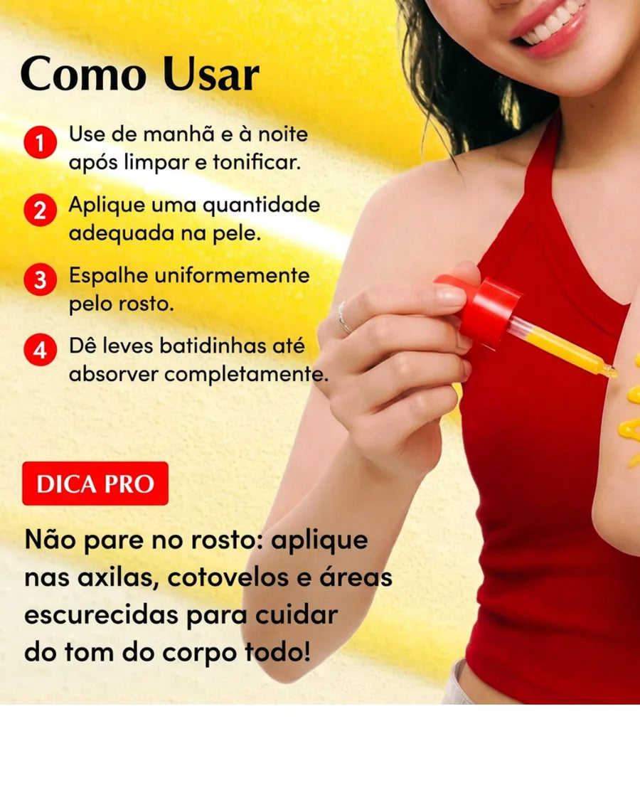 Sérum Iluminador Facial com Niacinamida 4%, TXA e Vitamina C | EQQUALBERRY para Manchas e Tom Irregular - foto 3