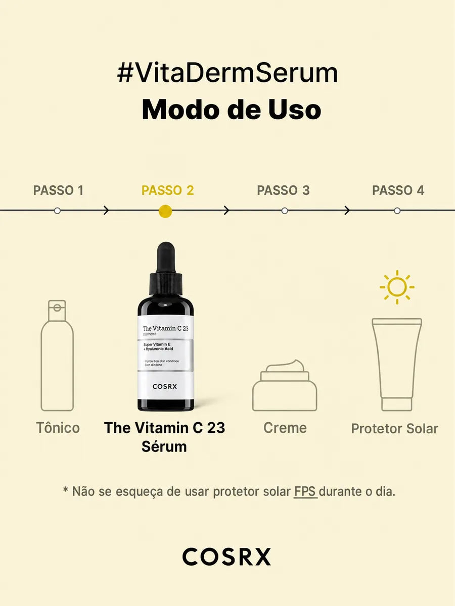 COSRX Sérum Facial com Vitamina C Pura 23% para Luminosidade, Tom Irregular e Linhas Finas - foto 3