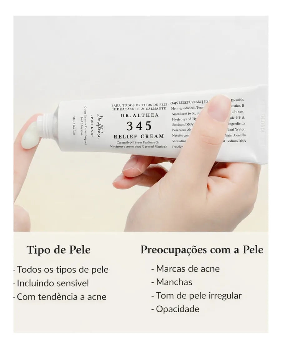 Creme Facial Dr. Althea 345 Relief - Hidratante para Pele Sensível e Acneica - foto 3
